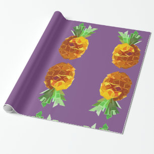Pineapple Purple Wrapping Pape Wrapping Paper