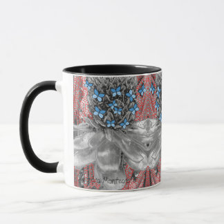Pineapple Red Ants & Blue Butterflies Signature Mug