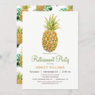 Pineapple Retirement Party Invitation