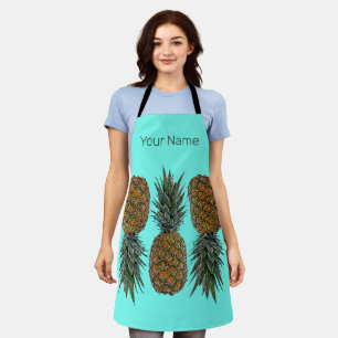 Pineapple Retro Vegan and Vegetarian Vintage Fruit Apron