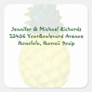 Pineapple Return Address Label