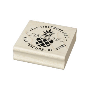Pineapple Return Address Stamp