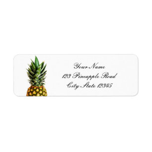 Pineapple return address stickers