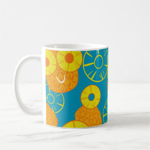 Pineapple Rings: Doodle Cartoon Vintage. Coffee Mug