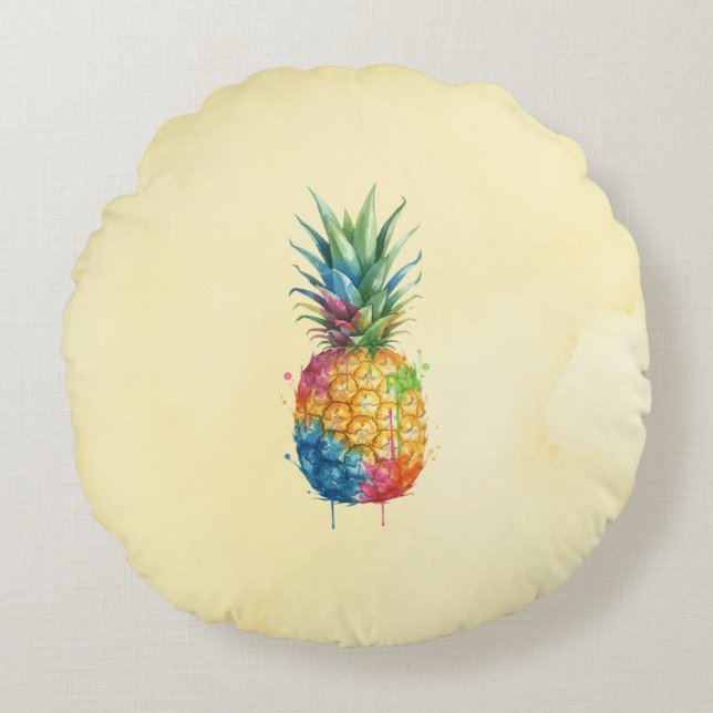 Pineapple Round Cushion (Front)