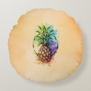 Pineapple Round Cushion
