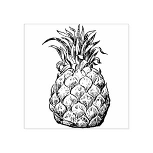 Pineapple Rubber Stamp