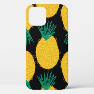 Pineapple seamless abstract pattern. Contemporary iPhone 12 Case
