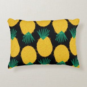 Pineapple seamless abstract pattern. Contemporary Decorative Cushion