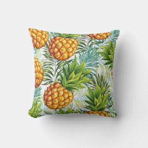Pineapple. Seamless pattern. Vintage floral patter Cushion