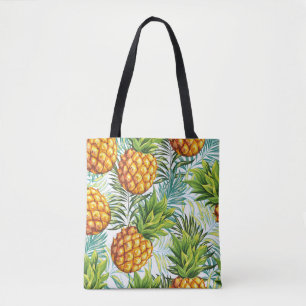 Pineapple. Seamless pattern. Vintage floral patter Tote Bag