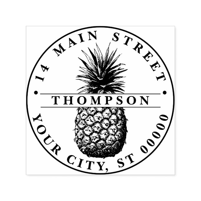 Pineapple Self-inking Stamp (Design)