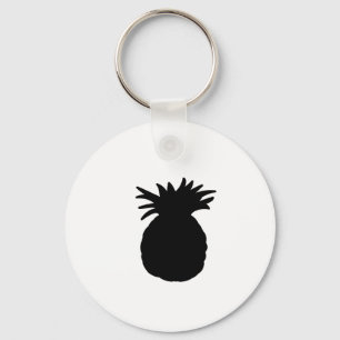 Pineapple Silhouette Key Ring