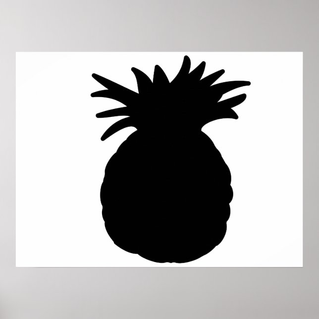 Pineapple Silhouette Poster (Front)