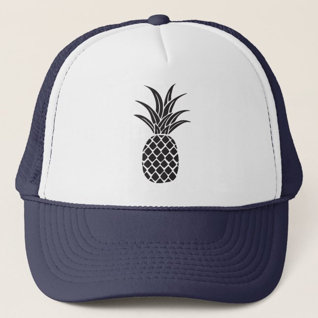 Pineapple Silhouette Trucker Hat (Front)