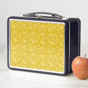Pineapple Slice Tropical Fruit Hawaii Summer Lover Metal Lunch Box