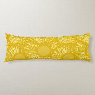 Pineapple Slices Yellow Tropical Fruit Hawaii Body Cushion