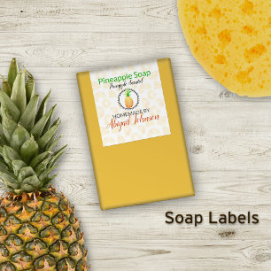 Pineapple Soap   Artisan Homemade   Homemade Label