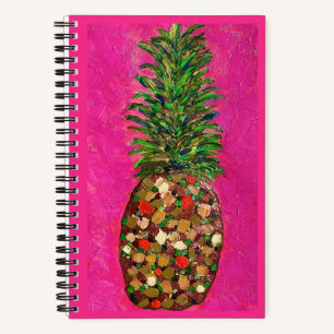 Pineapple Spiral Notebook (Hard Cover)