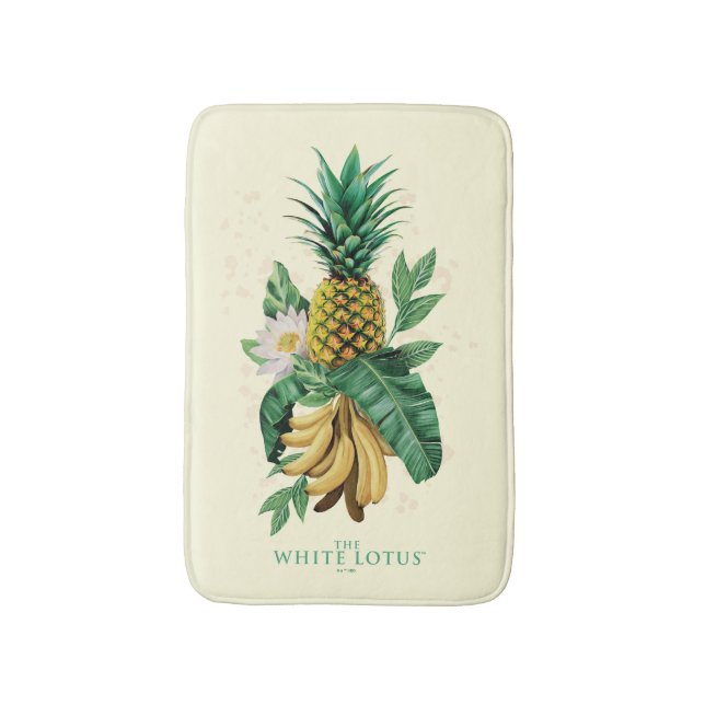 Pineapple Suite at The White Lotus Bath Mat (Front Vertical)