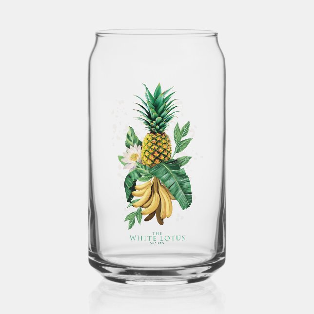 Pineapple Suite at The White Lotus Can Glass (Front)