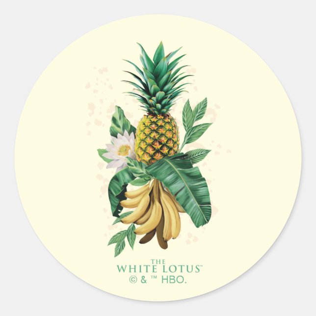 Pineapple Suite at The White Lotus Classic Round Sticker (Front)