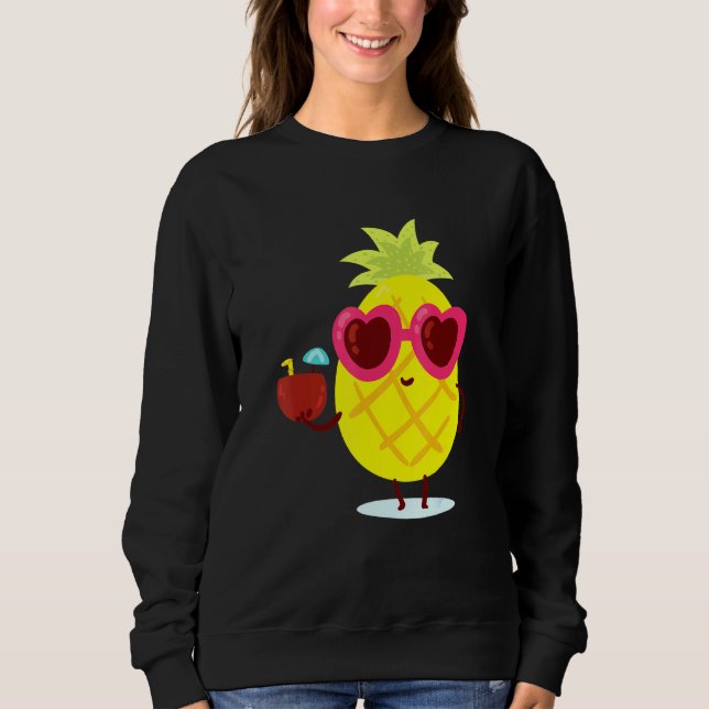 Pineapple Sunglasses 2 Sweatshirt (Front)