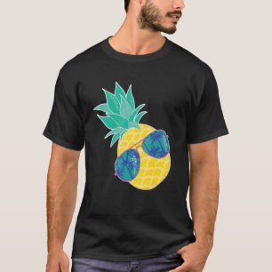 Pineapple Sunglasses Aloha Beaches Hipster Hawaii T-Shirt
