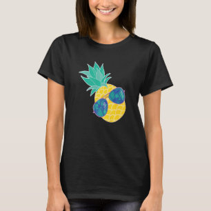 Pineapple Sunglasses Aloha Beaches Hipster Hawaii T-Shirt