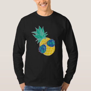 Pineapple Sunglasses Aloha Beaches Hipster Hawaii T-Shirt