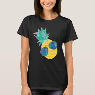 Pineapple Sunglasses Aloha Beaches Hipster Hawaii  T-Shirt