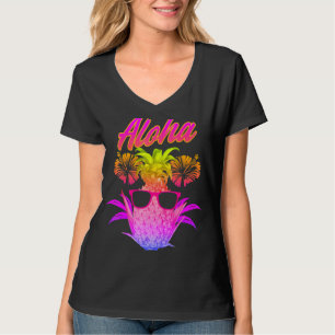 Pineapple Sunglasses Beach Aloha Beaches Hawaiian T-Shirt