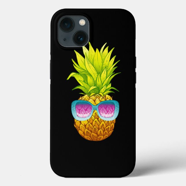 Pineapple Sunglasses Beach Funny Summer Case-Mate iPhone Case (Back)