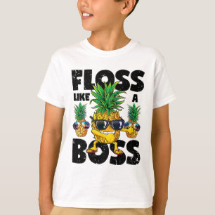 Pineapple Sungles Floss Like A Boss T Shirt Aloha 