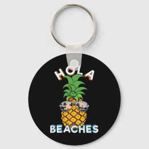 Pineapple Sungles Hola Beaches Funny Beach Vacatio Key Ring
