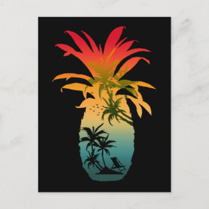 PINEAPPLE SUNSET POSTCARD