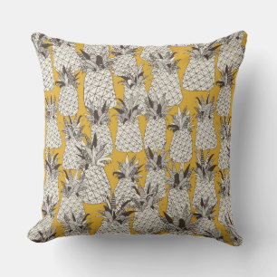 pineapple sunshine yellow cushion