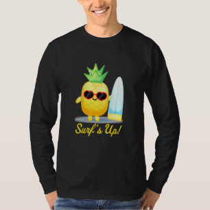 Pineapple - Surfs Up - Summer Beach T-Shirt