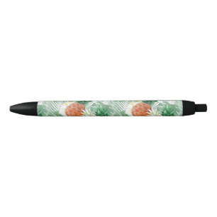 Pineapple, sweet couple, fruit black ink pen