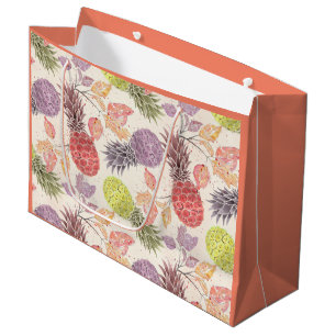 Pineapple, sweet couple, fruit large gift bag