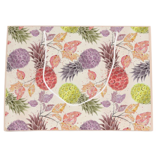 Pineapple, sweet couple, fruit large gift bag (Front)