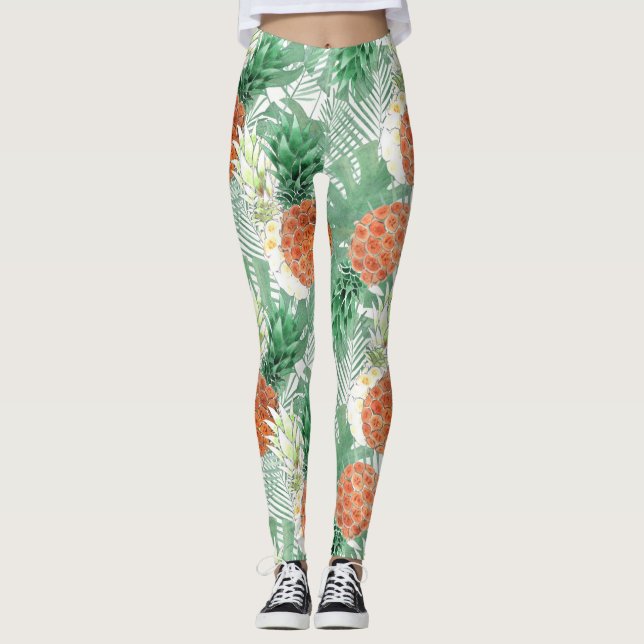 Pineapple, sweet couple, fruit leggings (Front)