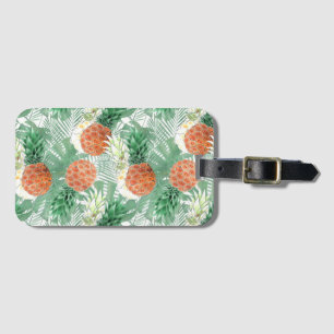 Pineapple, sweet couple, fruit luggage tag