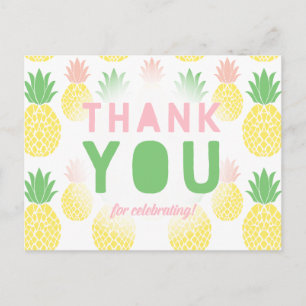 Pineapple Thank You Postcard
