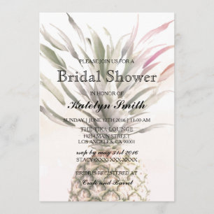 Pineapple Theme Bridal Shower Invitation