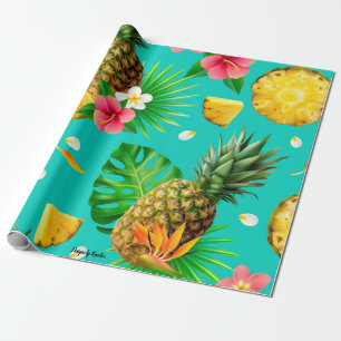 Pineapple Theme Wrapping Paper