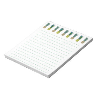 Pineapple themed lined notepads