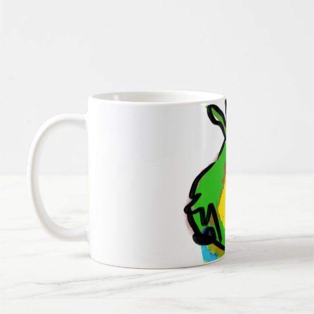 Pineapple  tie dry coffee mug (Left)