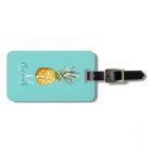 Pineapple Trendy Summer Monogram Luggage