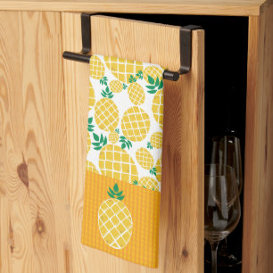 Pineapple Tropical Citrus Island Summer Fruit Tea Towel
